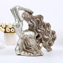 Beauty Design Silver Plated Resin Wine Rack Wine Bottle Holder Art Handicrafts Wedding Party Tabletop Furnishing Articles