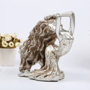 Beauty Design Silver Plated Resin Wine Rack Wine Bottle Holder Art Handicrafts Wedding Party Tabletop Furnishing Articles