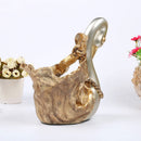 Swan Design Silver Plated Resin Wine Rack Wine Bottle Holder Art Handicrafts Wedding Party Tabletop Furnishing Articles
