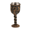 Gothic Double Wall Resin Stainless Steel 3D Drinking Mug Dragon Bone Skull Metal Wine Goblet Cup