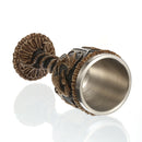 Gothic Double Wall Resin Stainless Steel 3D Drinking Mug Dragon Bone Skull Metal Wine Goblet Cup