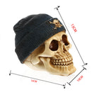 3D Skeleton Skull Craft Human Head Night Party Pub Bar Decorative Figurine Craft