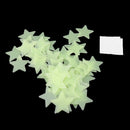 50 Pieces GLOW IN THE DARK STARS Ceiling Wall Glowing Stickers 4.2cm Yellow