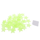 50 Pieces GLOW IN THE DARK STARS Ceiling Wall Glowing Stickers 4.2cm Yellow