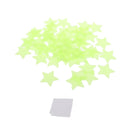 50 Pieces GLOW IN THE DARK STARS Ceiling Wall Glowing Stickers 4.2cm Yellow