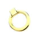 Easy Install Modern Cabinet Drawer Wardrobe Door Hardware Ring Knob Wardrobe Cupboard Pull Handle With 1 Mounting Screw -Gold