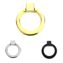 Easy Install Modern Cabinet Drawer Wardrobe Door Hardware Ring Knob Wardrobe Cupboard Pull Handle With 1 Mounting Screw -Gold