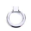 Easy Install Modern Cabinet Drawer Door Ring Knob Wardrobe Cupboard Pull Handle with 1 Mounting Screw -Silver