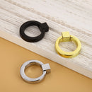 Easy Install Modern Cabinet Drawer Door Ring Knob Wardrobe Cupboard Pull Handle with 1 Mounting Screw -Silver