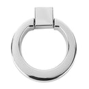 Easy Install Modern Cabinet Drawer Door Ring Knob Wardrobe Cupboard Pull Handle with 1 Mounting Screw -Silver