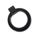 Easy Install Modern Cabinet Drawer Wardrobe Door Hardware Ring Knob Wardrobe Cupboard Pull Handle With 1 Mounting Screw -Black