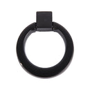 Easy Install Modern Cabinet Drawer Wardrobe Door Hardware Ring Knob Wardrobe Cupboard Pull Handle With 1 Mounting Screw -Black