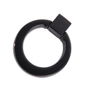 Easy Install Modern Cabinet Drawer Wardrobe Door Hardware Ring Knob Wardrobe Cupboard Pull Handle With 1 Mounting Screw -Black