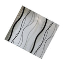 Non-Woven 3D Stripe Curve Wallpaper Roll Backdrop Wall Covering Paper Murals