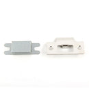 Modern Keyless Digital Push Button Door Lock with Holdback in Satin Chrome