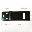 Traditional Hasp and Staple Iron Gate Door Shed Latch Fasteners Lock Hardware Black