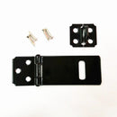 Traditional Hasp and Staple Iron Gate Door Shed Latch Fasteners Lock Hardware Black