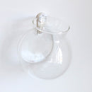Glass Hanging Vase Bottle Flower DIY Terrarium Container with No Trace Nail