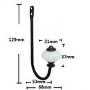 Vintage Wall Mount Hook Towel Cloth Coat Rack Hanger Holder Bathroom Kitchen