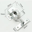 Hardware Roller Catch Set Cabinet Door Spring Loaded Stopper Latch