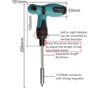 17 Pieces Ratchet Screwdriver Socket Nut Set T Key Type S2 Bits Multifunction Home Repair Hand Tools