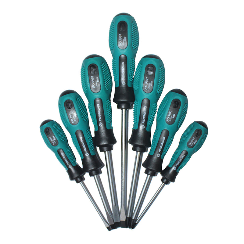 1 Set of 9 Pieces Multi-purpose Screwdriver Set Magnetic Phillips Slotted Convenient Bag Home Repair Hand Tool