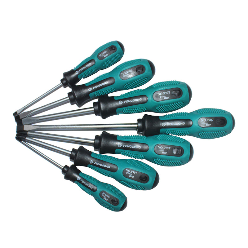 1 Set of 9 Pieces Multi-purpose Screwdriver Set Magnetic Phillips Slotted Convenient Bag Home Repair Hand Tool