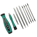 10Pieces Screwdriver Set Magnetic Phillips Slotted Double Head Socket Nut Convenient Home Repair Hand Tools Set