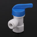 Equal Straight Tube Ball Valve Quick Connect Fitting 1/4-Inch Push in to 1/4-Inch Thread Connector Valve Start RO Water System