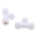 5Pieces Tube Ball Valve Quick Connect Fitting 3 Way 3/8inch 1/4-Inch 3/8inch Push in Connector Valve Start RO Water System