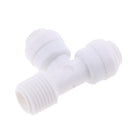 3Pieces Tube Ball Valve Quick Connect Fitting 1/4-Inch Push in to 1/4-Inch Thread Connector Valve Start RO Water System