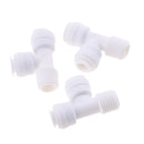 3Pieces Tube Ball Valve Quick Connect Fitting 1/4-Inch Push in to 1/4-Inch Thread Connector Valve Start RO Water System