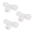 3Pieces Tube Ball Valve Quick Connect Fitting 1/4-Inch Push in to 1/4-Inch Thread Connector Valve Start RO Water System
