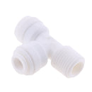 3Pieces Tube Ball Valve Quick Connect Fitting 1/4-Inch Push in to 1/4-Inch Thread Connector Valve Start RO Water System