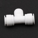 3Pieces Tube Ball Valve Quick Connect Fitting 3/8-Inch Push in 3- Way Connector Valve Start RO Water System