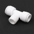 3Pieces Tube Ball Valve Quick Connect Fitting 3/8-Inch Push in 3- Way Connector Valve Start RO Water System