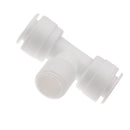 3Pieces Tube Ball Valve Quick Connect Fitting 3/8-Inch Push in 3- Way Connector Valve Start RO Water System
