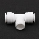 3Pieces Tube Ball Valve Quick Connect Fitting 3/8-Inch Push in 3- Way Connector Valve Start RO Water System