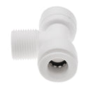3Pieces Tube Ball Valve Quick Connect Fitting 3/8-Inch Push in 3- Way Connector Valve Start RO Water System