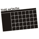 Monthly Chalkboard Blackboard Chalk Board Wall Sticker Mural Office Decoration Month Plan Calendar