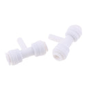 5Pieces Tube Ball Valve Quick Connect Fitting 1/4-Inch Push in 3- Way Connector Valve Start RO Water System