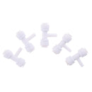 5Pieces Tube Ball Valve Quick Connect Fitting 1/4-Inch Push in 3- Way Connector Valve Start RO Water System