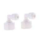 5Pieces Tube Ball Valve Quick Connect Fitting 3/8-Inch Push in to 1/2-Inch Thread Connector Valve Start RO Water System