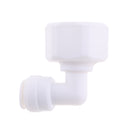5Pieces Tube Ball Valve Quick Connect Fitting 3/8-Inch Push in to 1/2-Inch Thread Connector Valve Start RO Water System