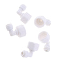 5Pieces Tube Ball Valve Quick Connect Fitting 3/8-Inch Push in to 1/2-Inch Thread Connector Valve Start RO Water System