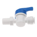 Tube Ball Valve Quick Connect Fitting 1/4-Inch Push in to 1/4-Inch Thread Connector Valve Start RO Water System