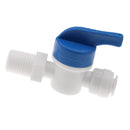 Tube Ball Valve Quick Connect Fitting 1/4-Inch Push in to 1/4-Inch Thread Connector Valve Start RO Water System