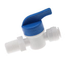 Tube Ball Valve Quick Connect Fitting 1/4-Inch Push in to 1/4-Inch Thread Connector Valve Start RO Water System