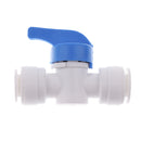 5Pieces Tube Ball Valve Quick Connect Fitting 1/4-Inch Push in Connector Valve Start RO Water System