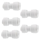 5Pieces Tube Ball Valve Quick Connect Fitting 1/4-Inch 3/8inch Push in Connector Valve Start RO Water System